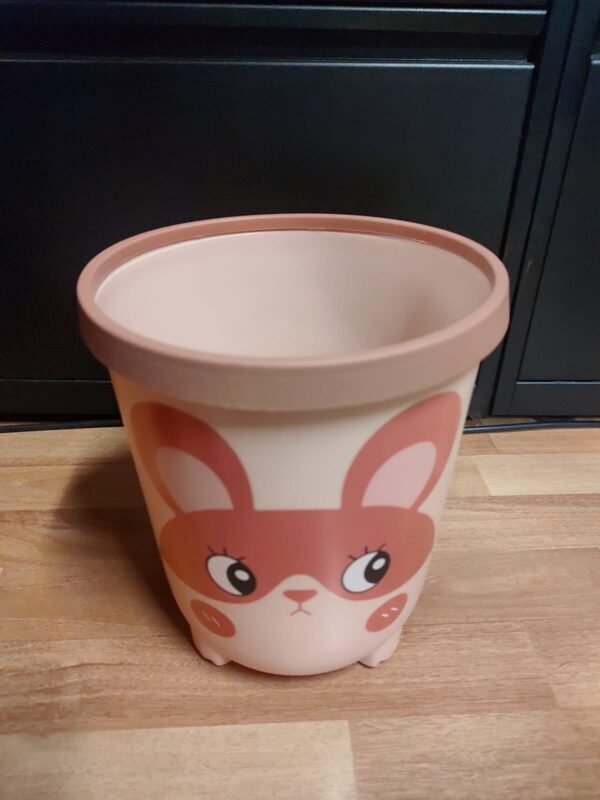 Recipiente para Basura Conejo Rosa